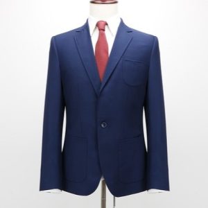 dry cleaned suit with eco-friendly product